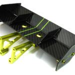 Carbon Fiber Rear Aero Wing Kit for Traxxas 1/8 Sledge 4WD 9517 9518