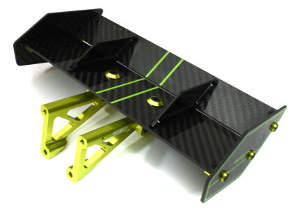 Carbon Fiber Rear Aero Wing Kit for Traxxas 1/8 Sledge 4WD 9517 9518