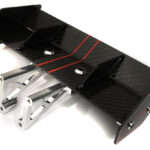 Carbon Fiber Rear Aero Wing Kit for Traxxas 1/8 Sledge 4WD 9517 9518