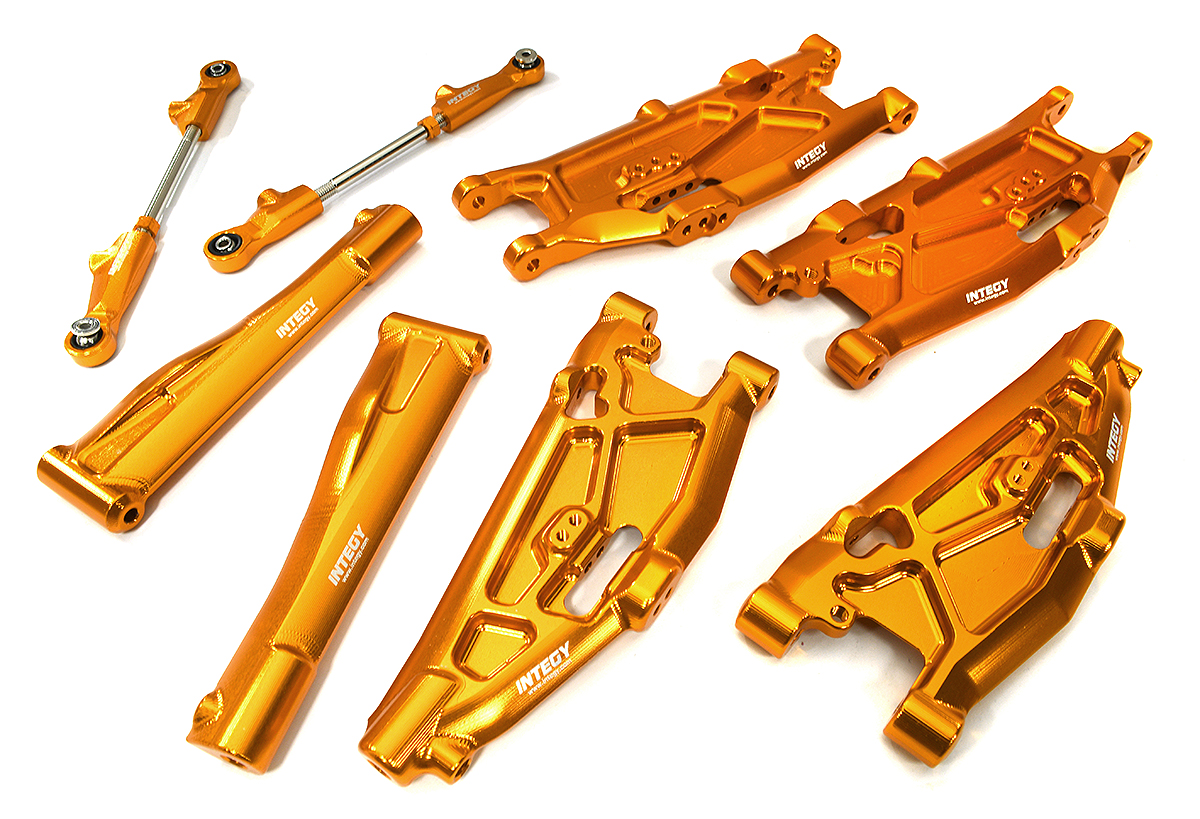 C33611ORANGE Billet Machined Suspension Conversion Kit for Arrma 1/8 Kraton 6S BLX V5 - Image 1