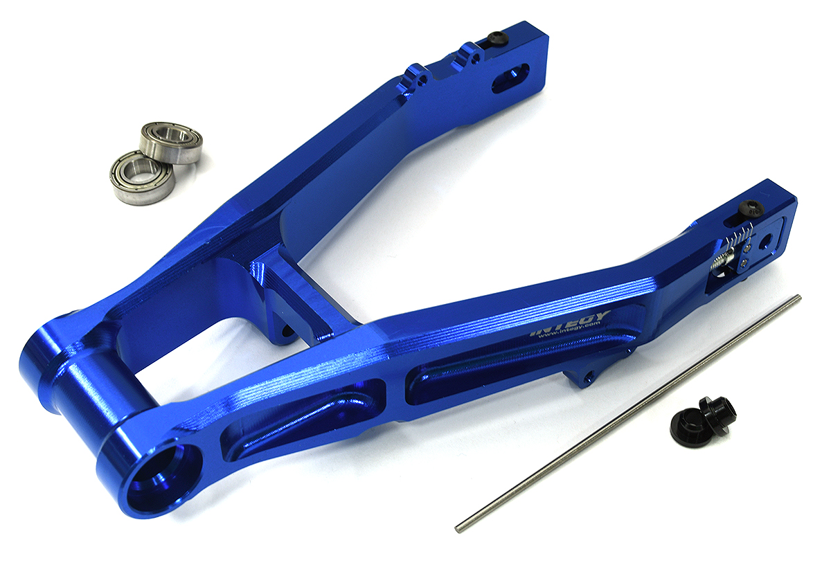 C33612BLUE Billet Machined Rear Swing Arm for Losi 1/4 Promoto-MX Motorcycle - Image 1