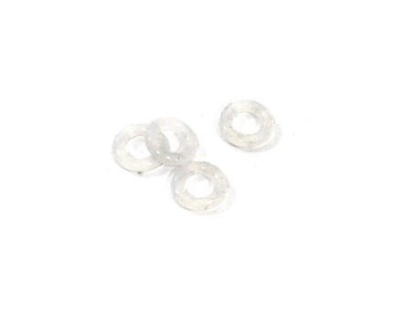 P4 Replacement Clear O-Ring 4pcs 8x4x2mm Size for 4mm Shock Shafts