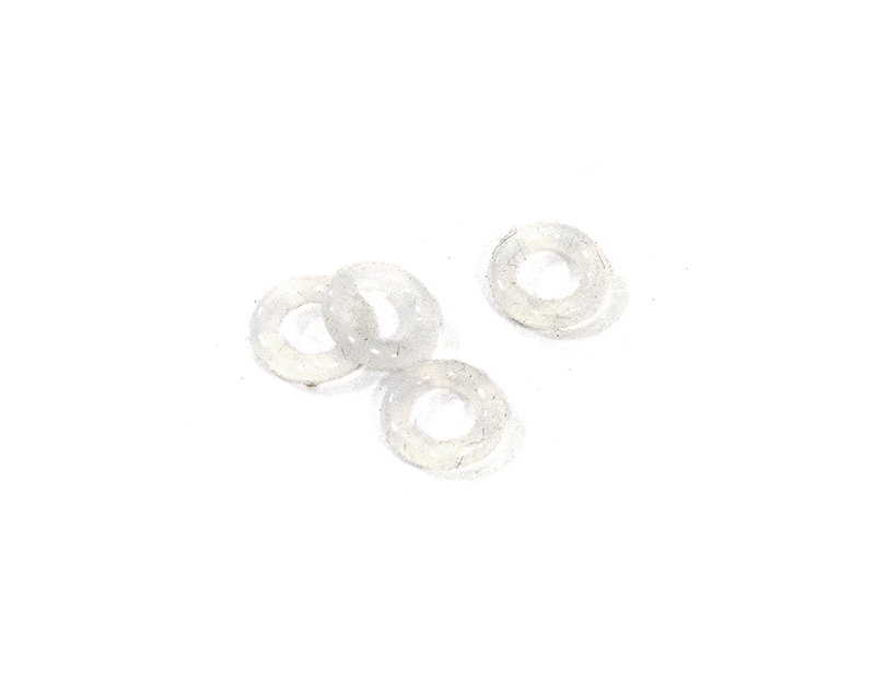 C33618 P4 Replacement Clear O-Ring 4pcs 8x4x2mm Size for 4mm Shock Shafts - Image 1