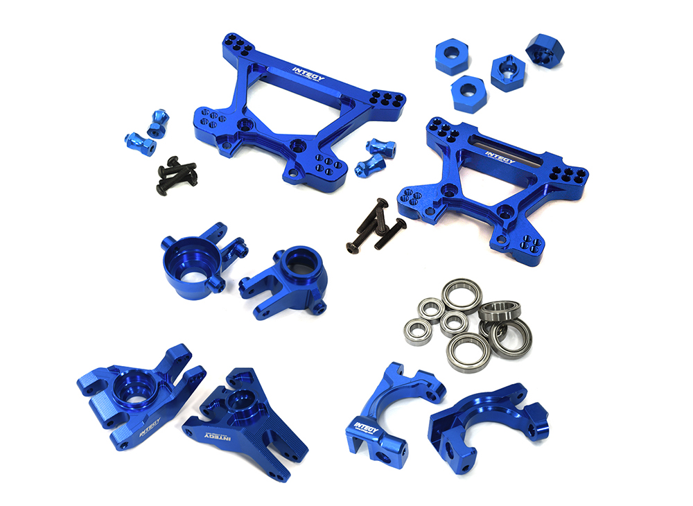 C33619BLUE VXHD Alloy Conversion Kit for Stampede 4X4, Rustler 4X4 & Slash 4X4(w/6mm Axles) - Image 1