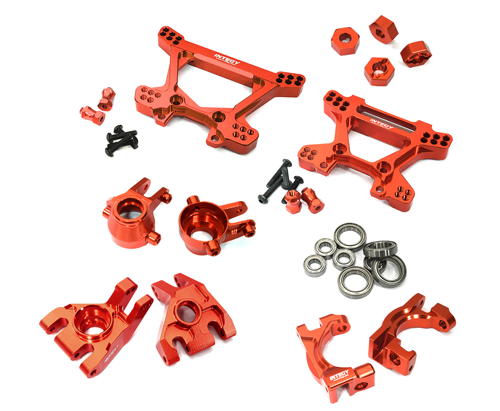 C33619RED VXHD Alloy Conversion Kit for Stampede 4X4, Rustler 4X4 & Slash 4X4(w/6mm Axles) - Image 1