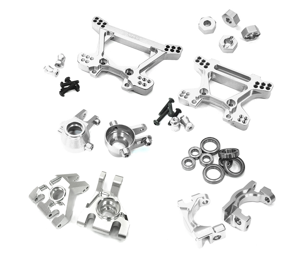 C33619SILVER VXHD Alloy Conversion Kit for Stampede 4X4, Rustler 4X4 & Slash 4X4(w/6mm Axles) - Image 1