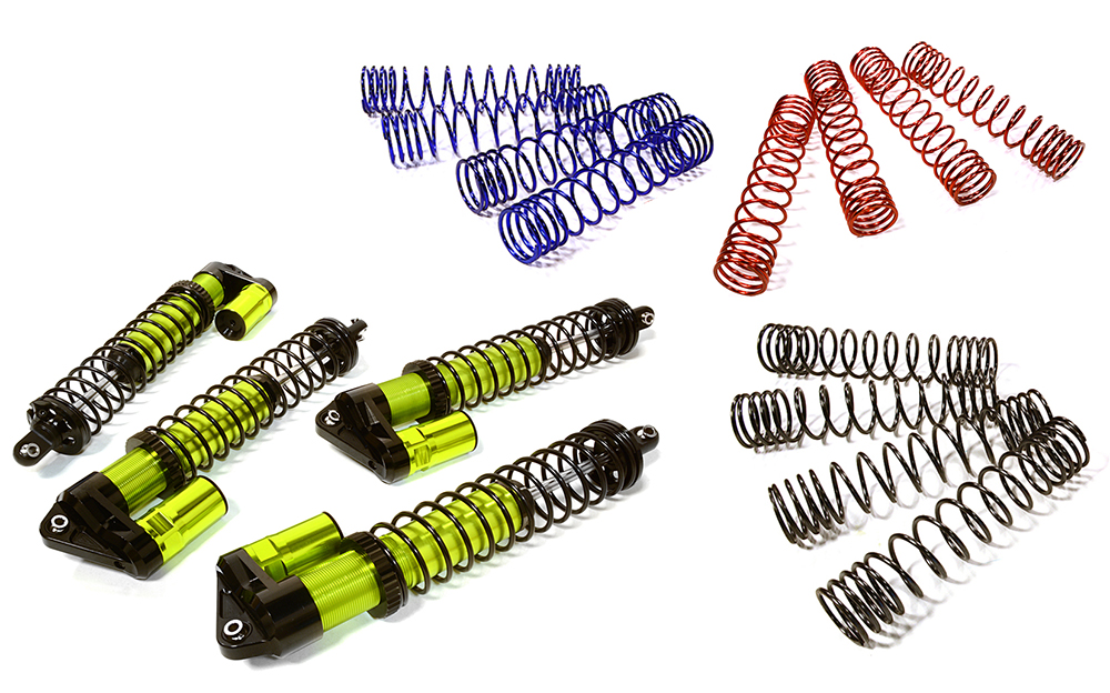 C33623GREEN Performance Piggyback Shock Kit (4) for Traxxas X-Maxx w/ WideMaxx - Image 1