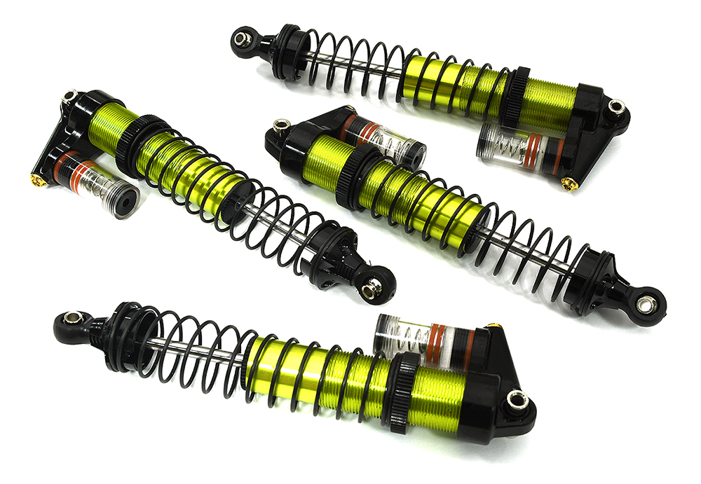 C33624GREEN Billet Machined Piggyback Shock Set for Losi 1/8 LMT 1.0 4WD Monster Truck - Image 1