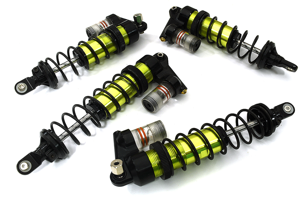 C33626GREEN Billet Machined Shocks (4) for Traxxas 9660 1/8 Sledge 9660 9661 - Image 1