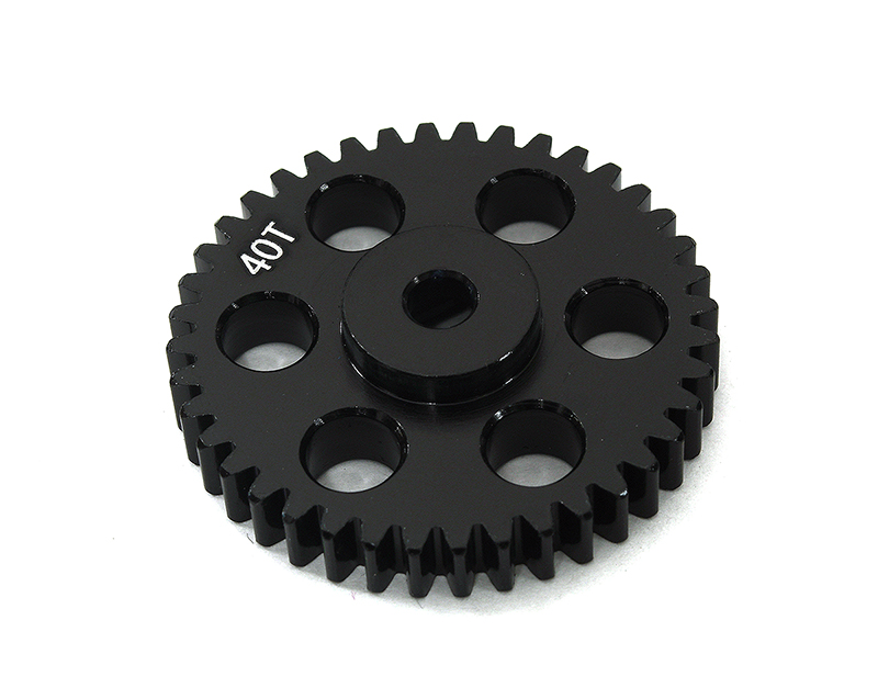 C33634BLACK Machined 40T Hard Anodized Transmission Gear for Losi 1/4 Promoto-MX Motorcycle - Image 1