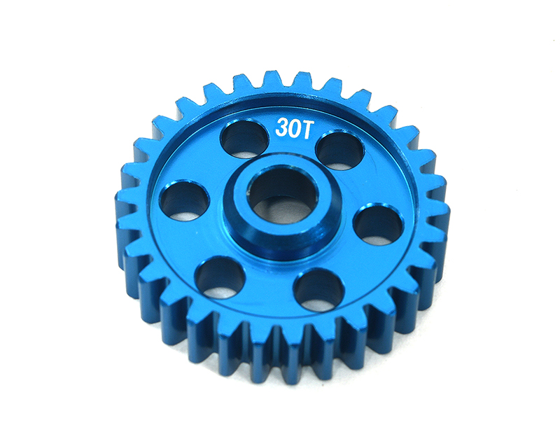 C33635BLUE Machined 30T Hard Anodized Transmission Gear for Losi 1/4 Promoto-MX Motorcycle - Image 1