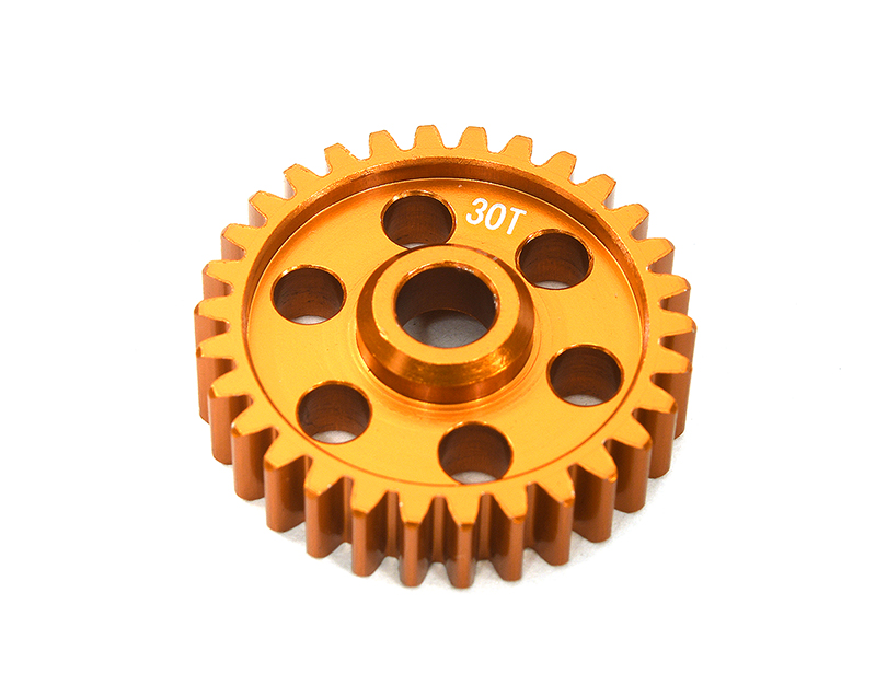 C33635ORANGE Machined 30T Hard Anodized Transmission Gear for Losi 1/4 Promoto-MX Motorcycle - Image 1