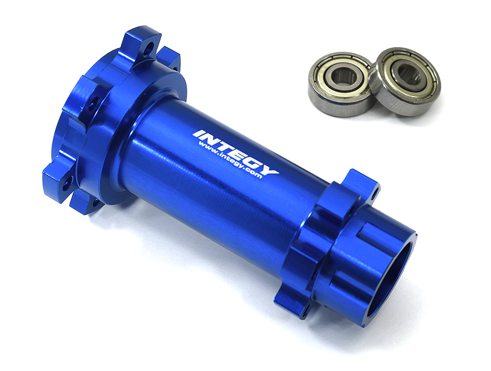 C33642BLUE Rear Wheel Hub w/ 5X16mm Bearings for Losi 1/4 Promoto-MX Motorcycle - Image 1