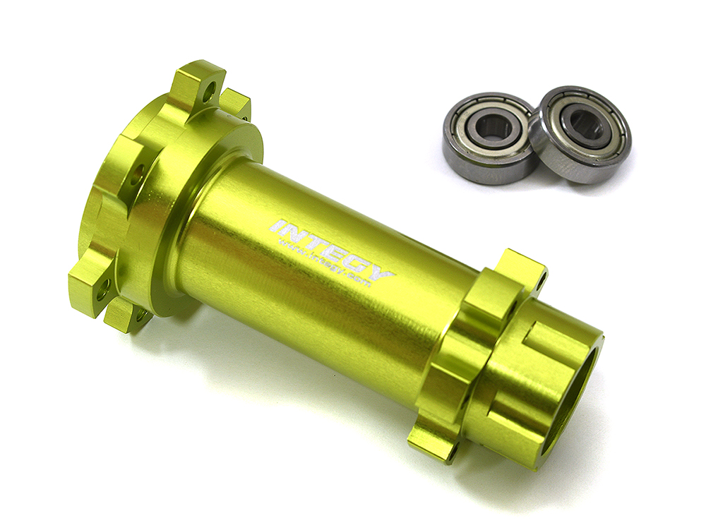 C33642GREEN Rear Wheel Hub w/ 5X16mm Bearings for Losi 1/4 Promoto-MX Motorcycle - Image 1