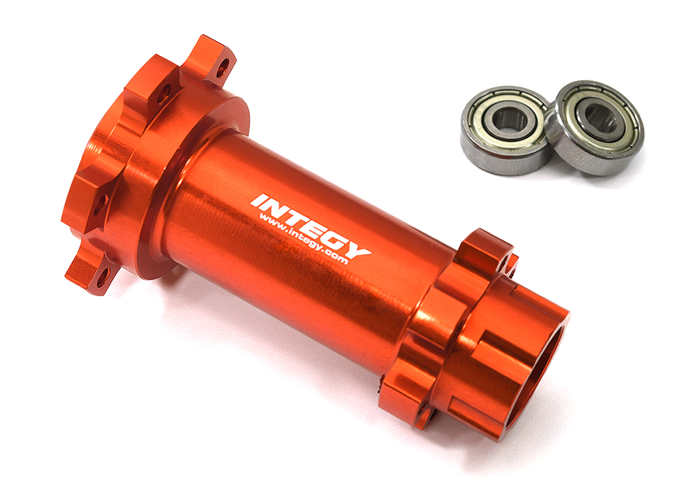 C33642RED Rear Wheel Hub w/ 5X16mm Bearings for Losi 1/4 Promoto-MX Motorcycle - Image 1