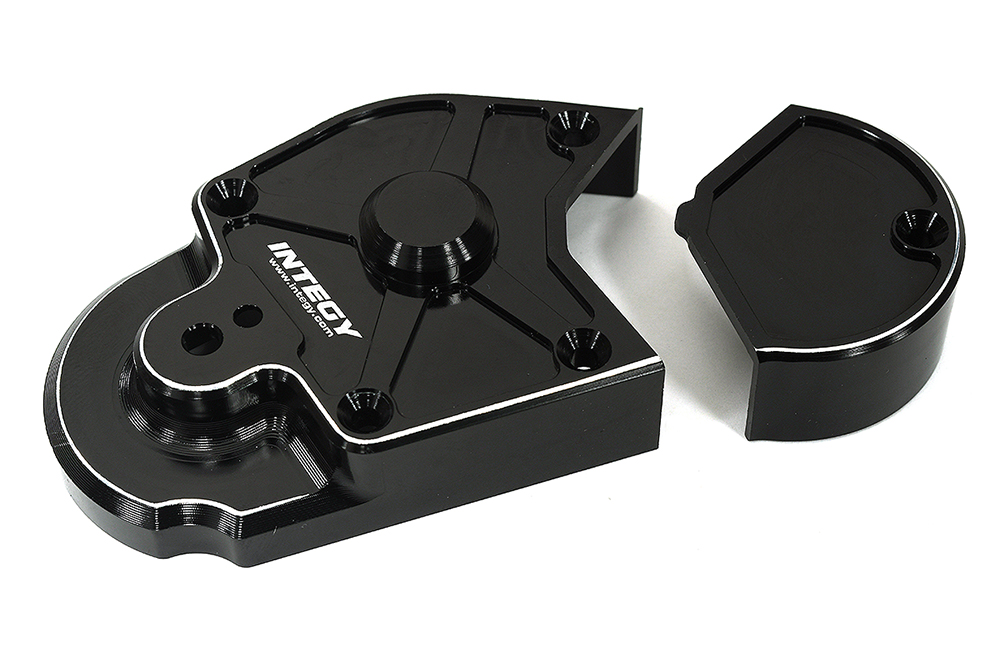 C33646BLACK Billet Machined Transmission Housing Set for Losi 1/4 Promoto-MX Motorcycle - Image 1