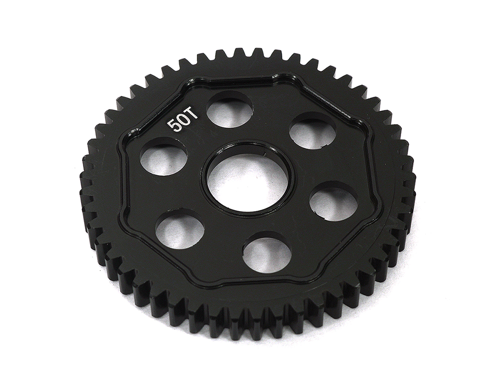 C33647BLACK Machined 50T Hard Anodized Transmission Gear for Losi 1/4 Promoto-MX Motorcycle - Image 1