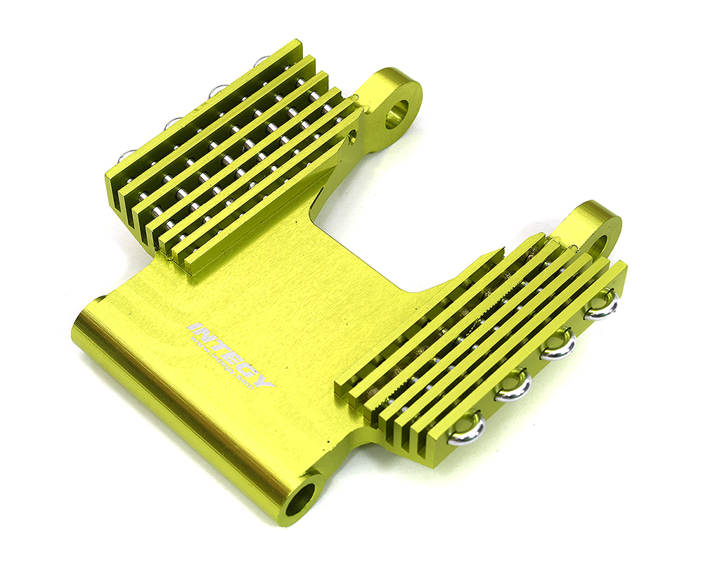 C33650GREEN Billet Machined Crash Structure Radiator for Losi 1/4 Promoto-MX Motorcycle - Image 1