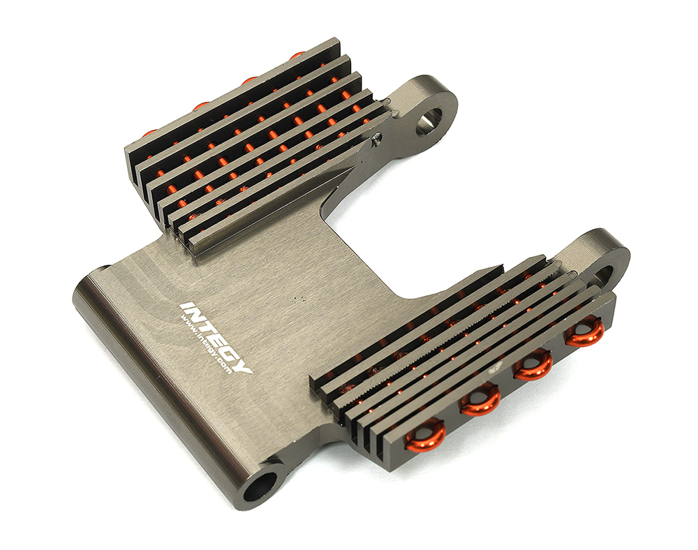 C33650GREY Billet Machined Crash Structure Radiator for Losi 1/4 Promoto-MX Motorcycle - Image 1