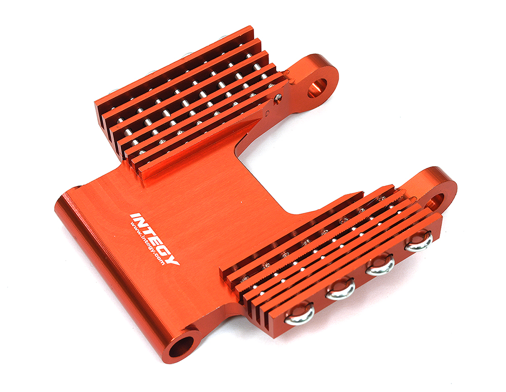 C33650RED Billet Machined Crash Structure Radiator for Losi 1/4 Promoto-MX Motorcycle - Image 1