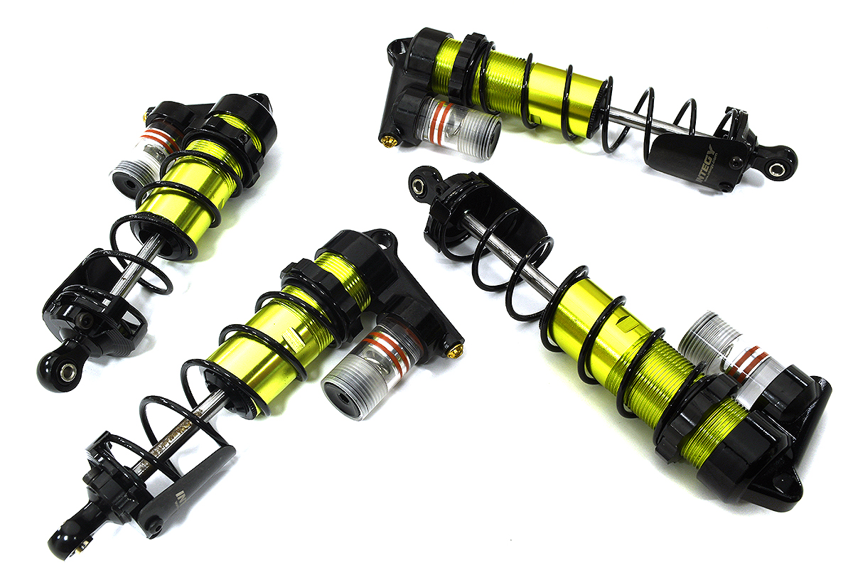 C33652GREEN Piggyback Shock (4) Set for Arrma 1/10 Kraton 4X4 4S V2 BLX ARA330720 ARA330721 - Image 1