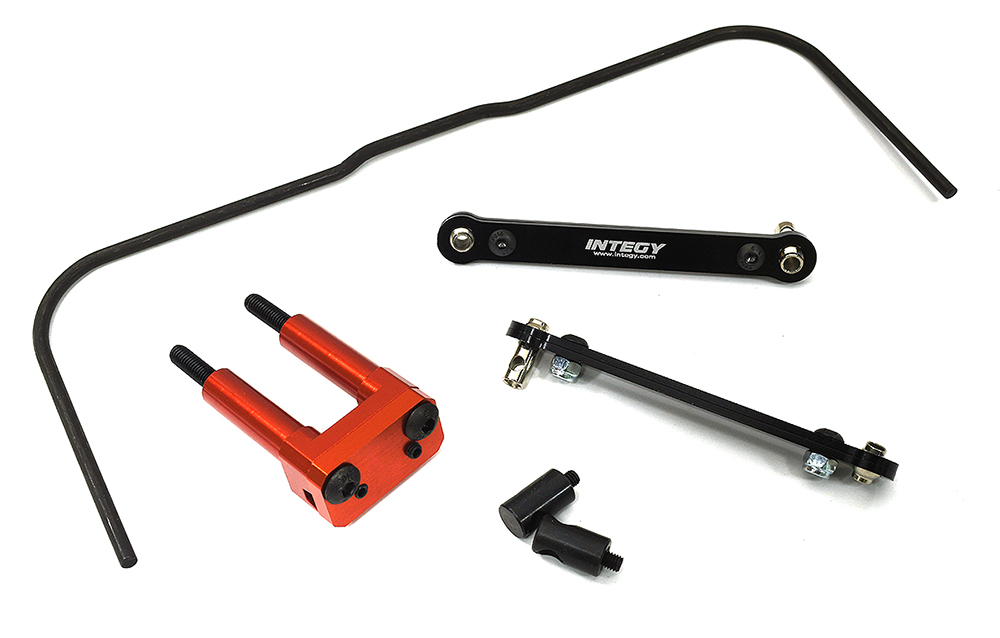 C33657RED Billet Machined Rear Sway Bar Set for Traxxas 1/10 Maxx 4S & Maxx V2 w/WideMaxx - Image 1