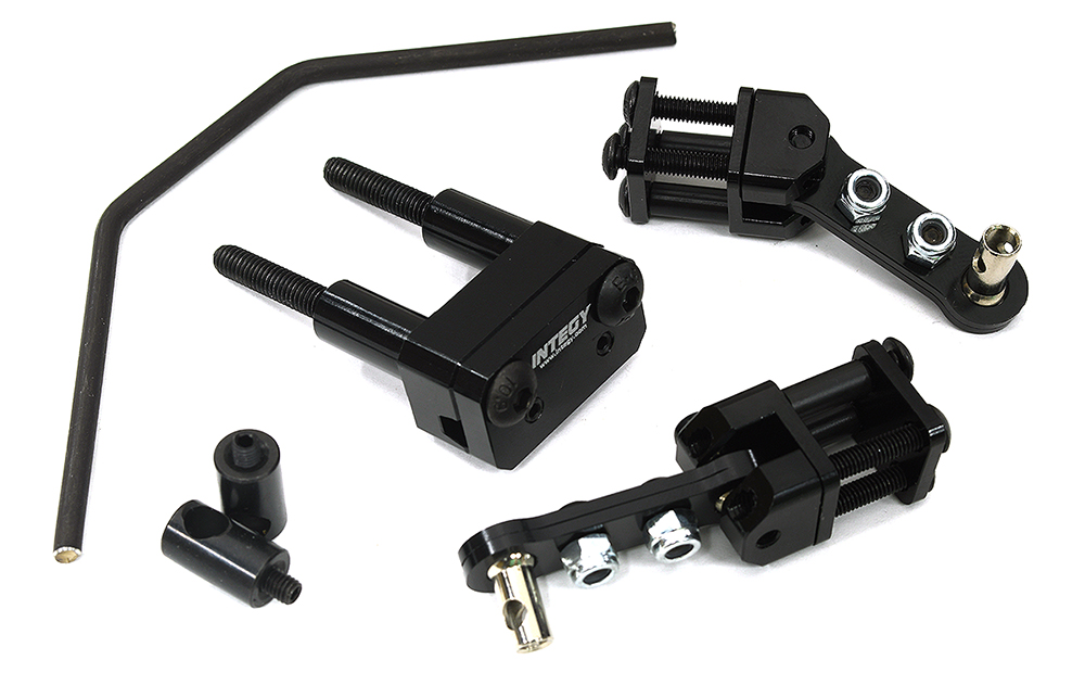 C33658BLACK Billet Machined Front Sway Bar Set for Traxxas 1/10 Maxx 4S & Maxx V2 w/WideMaxx - Image 1