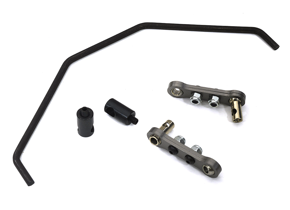 C33660GREY Machined Rear Sway Bar Set for Arrma 1/7 Limitless All-Road Speed Bash AR330201 - Image 1