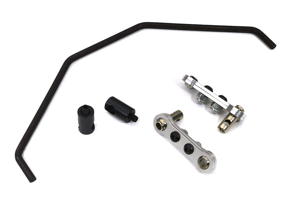 C33660SILVER Machined Rear Sway Bar Set for Arrma 1/7 Limitless All-Road Speed Bash AR330201 - Image 1