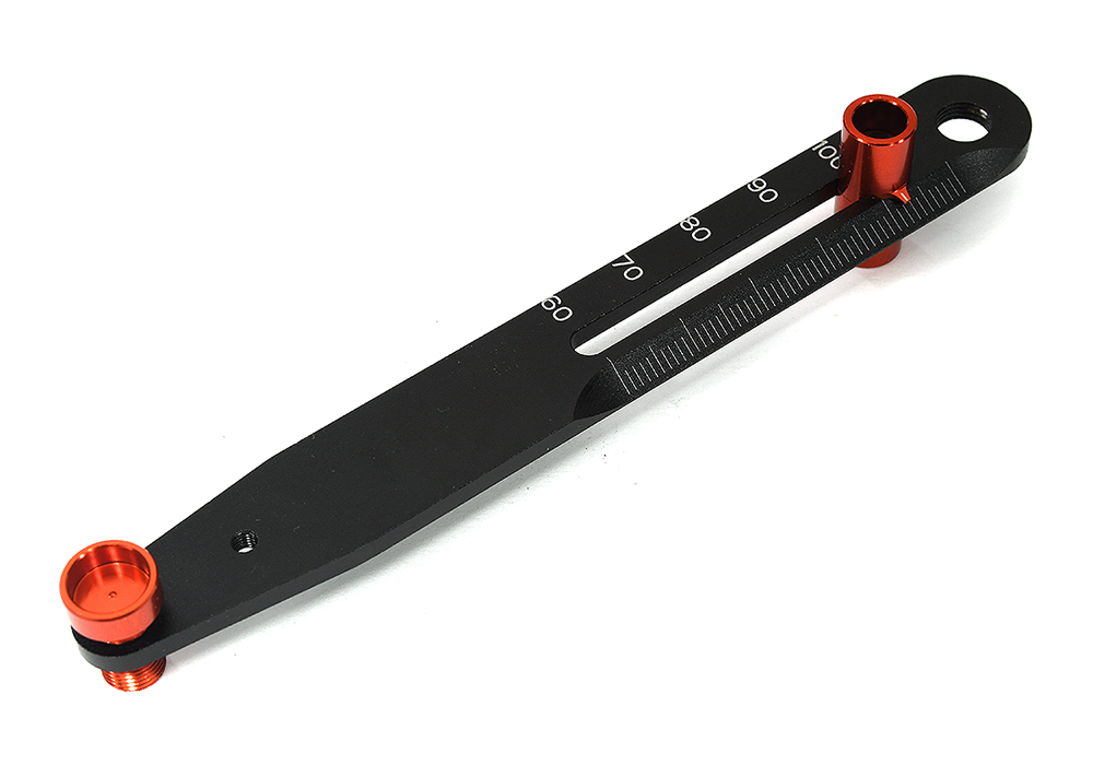 C33666BLACK Side-by-Side Shock Length Gauge 62-102mm for 1/10 Scale - Image 1