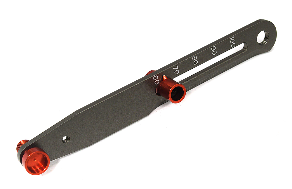 C33666GREY Side-by-Side Shock Length Gauge 62-102mm for 1/10 Scale - Image 1