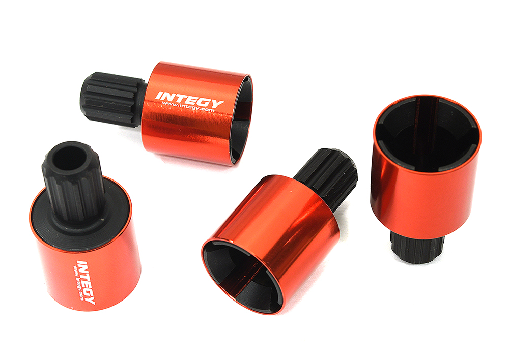 C33667RED Billet Machined Steel Drive Cups (4) for Traxxas XRT & X-Maxx 8S 7754X - Image 1