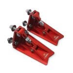 Billet Aluminum Adjustable Trim Tab in Red, 68x40x35mm for Marine Use