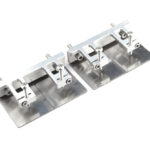 Stainless Steel Dual Adjustable Trim Tab 50x76x16mm in Silver Finish