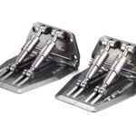 TFL Billet Aluminum Adjustable Trim Tab 69x57x30mm in Silver Finish