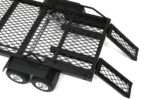 Machined Alloy Dual Axle Flatbed Car Trailer Kit for 1/24 RC, Black - Image 2