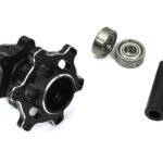 Alloy Front Wheel Hub Hex in Silver for 1/4 Scale Promoto-MX Motorcycle