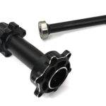 Alloy Rear Wheel Hub Hex in Silver for 1/4 Scale Promoto-MX Motorcycle