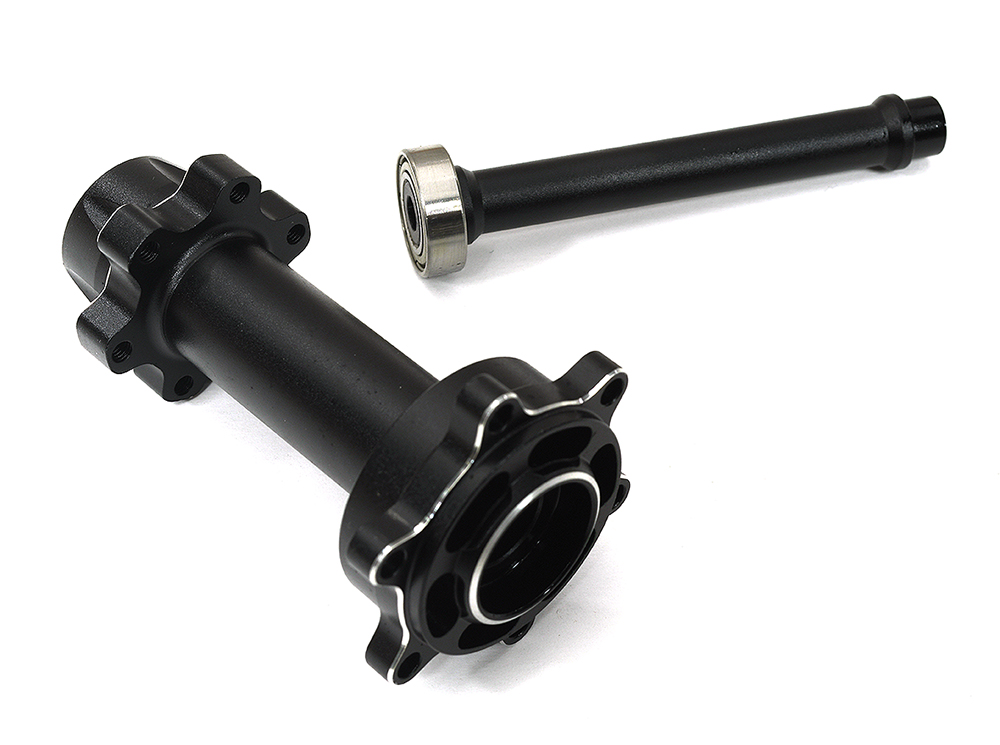 C33821 Alloy Rear Wheel Hub Hex in Silver for 1/4 Scale Promoto-MX Motorcycle - Image 1