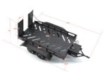 Machined Alloy Dual Axle Flatbed RC Car Trailer Kit in Black, 1/16-1/18 - Image 5