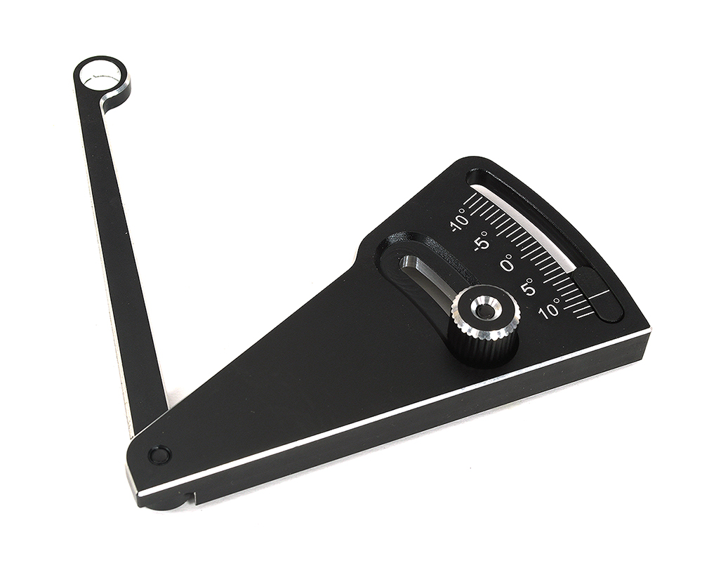 C33826BLACKSILVER Professional Camber Gauge for 1/10 Drift & TC (0-to-10 Degree) - Image 1
