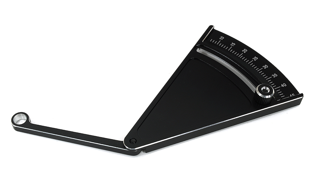 C33827BLACKSILVER Professional Black Silver Ride Height Gauge for On-Road & Off-Road 10-45mm - Image 1