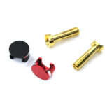 Low Profile 4mm Bullet Plugs with Enhanced Grip, 18mm Length, Black