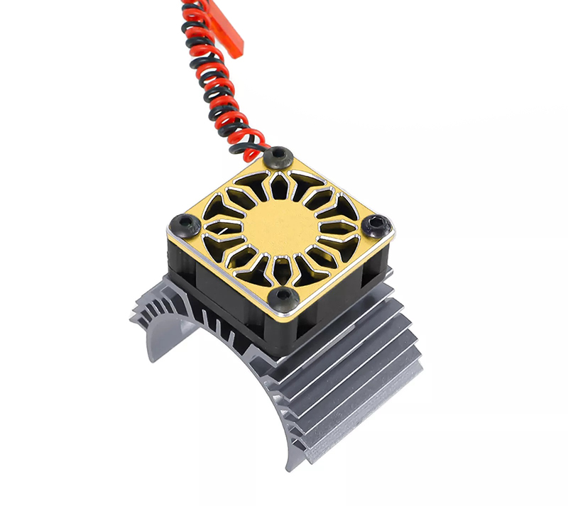 C33854GOLD 36mm Motor Heatsink+30x30mm Cooling Fan for 540 Size - Image 1