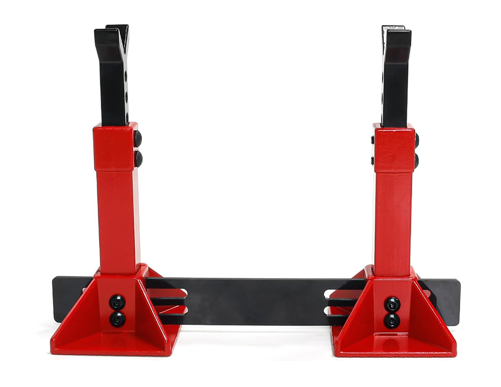 C33855RED Realistic Model Jack Stands (2) for 1/10, 1/8 & 1/7 Scale RC - Image 1