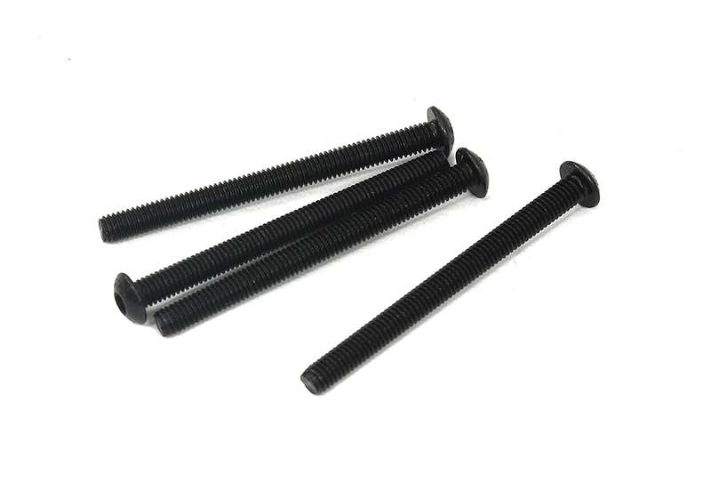 C33857 Button Head Hex Screw Set, M3x35mm Size, Durable Hardware, 4-Pack - Image 1