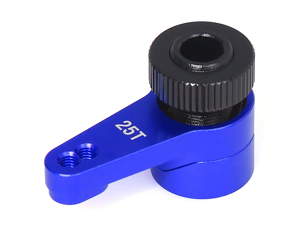 C33860BLUE Blue Alloy 25T Servo Horn with Saver for Axial 1/10 RBX10 Ryft & Capra 234007 - Image 1