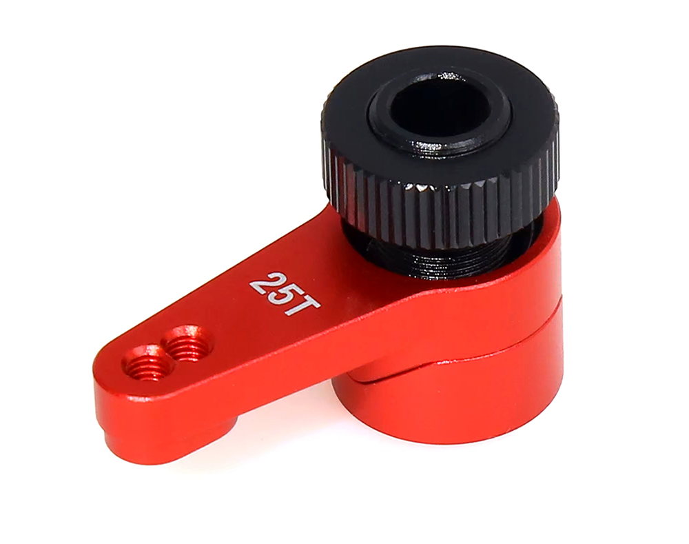 C33860RED Red Alloy 25T Servo Horn with Saver for Axial 1/10 RBX10 Ryft & Capra 234007 - Image 1