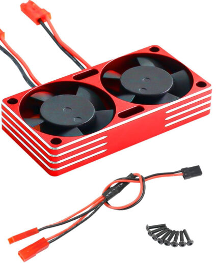 Aluminum 7.4V High Speed Twin Cooling Fan w/ Ball Bearings 22k rpm 60x30x10.5mm