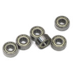 Low Friction Metal Shield Ball Bearings 4x10x4mm for RC Vehicles, 6 Pack